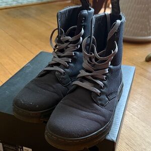 Dr. Martens Black Canvas Men's Boots